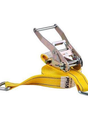 Ремень стяжной 5т st-212d- 8 yl 50мм х 8м (мех./трос)