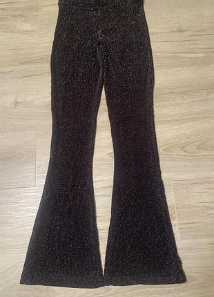 Штани трикотаж з люрексом м