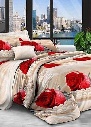 Постельное белье тм tag/евро/поликоттон 3d br-7036