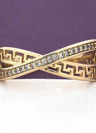 Кольцо 18 размер xuping с камнями 18к