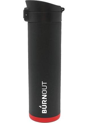 Умная кружка burnout с регулировкой температуры на 500 мл - крышка pop top (черная)