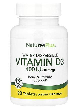 Вітамін d, vitamin d, nature's plus, 400 мо, 90 таблеток