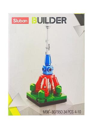 Детский конструктор транспорт sluban m38-b0795, транспорт, фигурка m38-b0795d