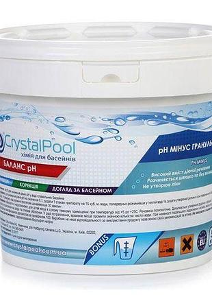 Препарат для снижения уровня рн (гранулы) 15 кг crystal pool