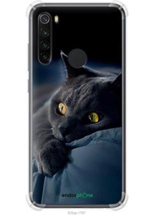 Чохол на xiaomi redmi note 8 димчастий кіт "825sp-1787-7673"