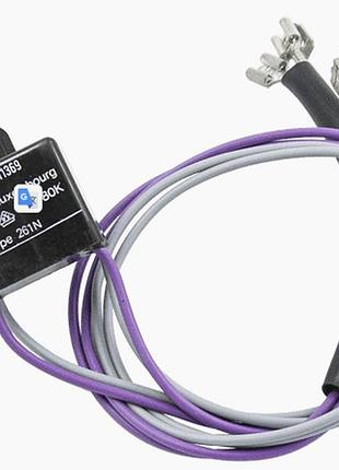 Датчик температуры no frost для холодильника ariston с00851087 (с термопредохранителем, клеммы)