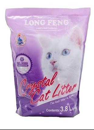 Песок селикогель "long fenc" 38 l с лавандой