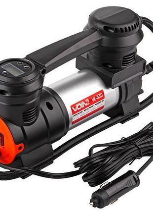 Компресор автомобільний "voin" vl-530 150psi/15a/40л/автостоп/прикурювач/ліхтар