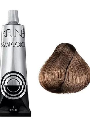 Краска тонирующая безаммиачная для волос keune semi color 7.32 medium golden pearly blonde 60 мл