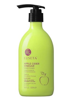 Кондиціонер для жирної шкіри голови luseta beauty apple cider vinegar conditioner, 500 мл