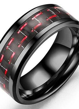 Чорна металева чоловіча каблучка розмір ,19,20.