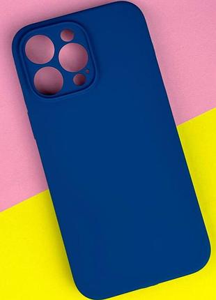 Накладка silicone case full camera protective (no logo) iphone 17 pro (синий)