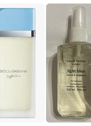 Dolce&gabbana light blue 110 мл жіноча туалетна вода на розлив