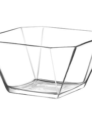 Vs-6190 салатник стеклянный квадрат versailles, 196мм, 1900мл