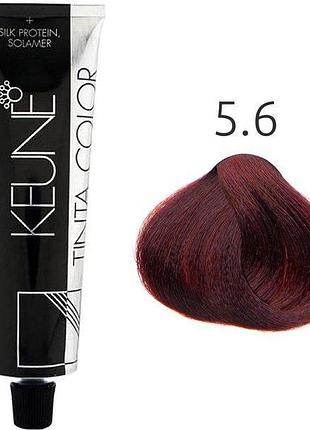 Устойчивая краска для волос keune tinta color 5.6 light red brown 60 мл