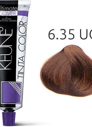 Устойчивая краска для волос keune tinta color 6.35 uc chocolate dark blonde 60 мл