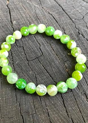 Браслет, браслет с камнями, браслет из лимонного агата, браслет ручной работы