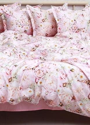 Комплект постельного двуспального белья премиум качества 100% хлопок (турция) с компаньоном (2-сп.) pt-007