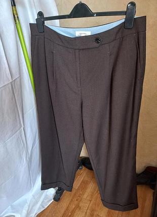 Шерстяные классические брючки 52-54 размер marks &amp; spencer