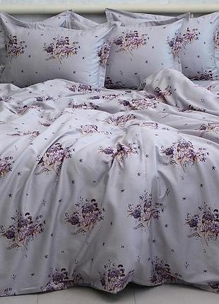 Двуспальный комплект постельного белья 100% хлопок (турция) премиум качество с компаньоном (2-сп.) pt-014