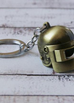 Брелок pubg "объемный шлем" (материал метал) ост