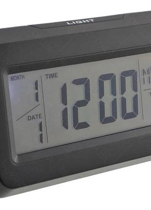 Настольные часы kenko kk-2616 с подсветкой, black