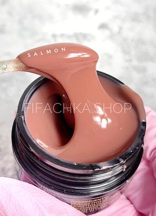 Моделюючий гель для нарощування нігтів queen nails builder gel №09 salmon, 15 мл