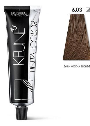 Устойчивая краска для волос keune tinta color 6.03 dark mocha blonde 60 мл