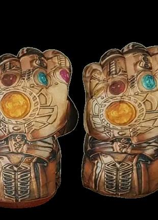 Перчатки кулаки таноса "перчатка бесконечности" (пара мягких перчаток) ост