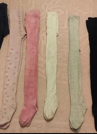 Одним лотом продам 7 пар колготок на 7-8 лет (3 пары махровых + 4 пары обычных) для девочки