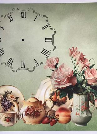 Схема для вишивки стрічками, гладдю основа циферблат годинника троянди тм шовковий сад