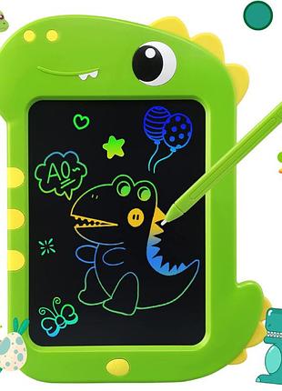 Детский графический lcd планшет bellochiddo, планшет-доска для рисования динозаврик, зеленый