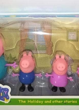 Ігровий набір фігурок peppa pig сім'я свинка пеппа