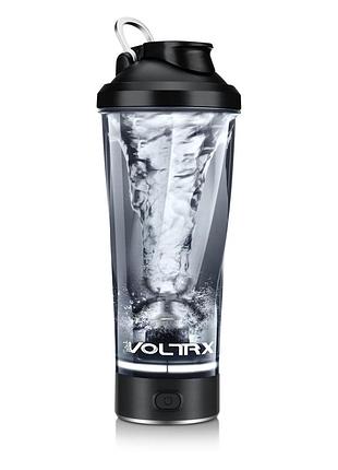 Шейкер спортивный электрический voltrx vortexboost, 600 мл, tritan, чёрный – для смешивания протеина