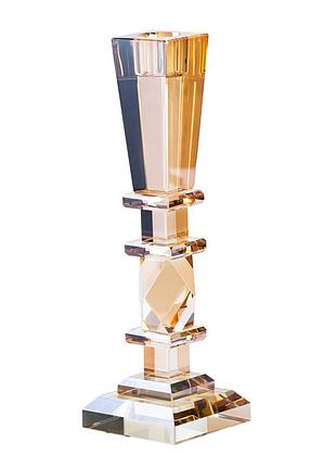 Свічник скляний 22 (см) геометричний hp36555s