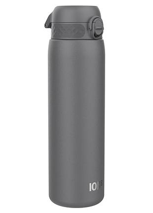 Термобутылка для воды ion8, 920 мл, серая, металлическая – эко-бутылка, bpa free, для спорта, герметичная