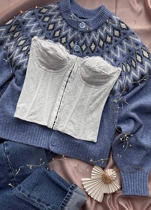 Жіночий топ чорний білий