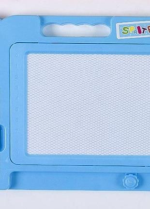 Доска для рисования цветная 27х2х20см со штампами, голубая (с 36497)