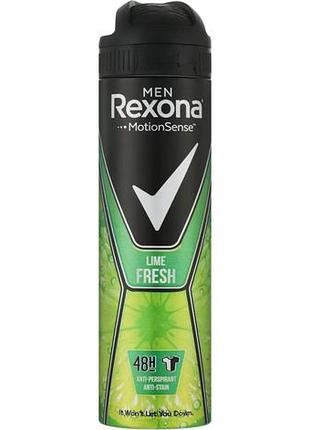 Дезодорант-антиперспірант чоловічий rexona lime fresh 150 мл