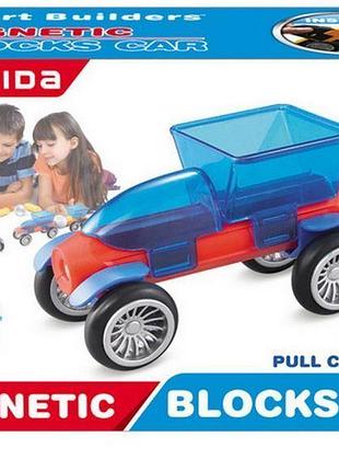 Конструктор магнитный smart builders машинка (383)