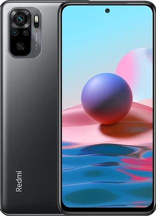 Смартфон xiaomi redmi note 10 6/128gb onyx gray 2sim lte 6.43" 2400x1080 amoled 60 гц 5000 mah fhd+ snapdragon 678