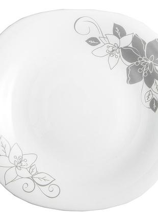Тендітна лілія square тарілка десертна v-215stl, vittora 215 мм