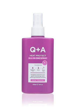 Термозахист для волосся q+a heat protect all-in-one spray, 150 ml