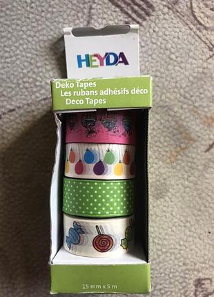 Набор бумажных скотчей "праздник", 4 шт, heyda, 203584381