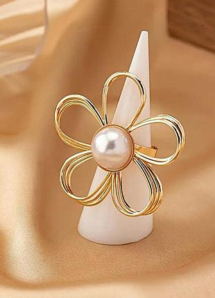 Кільце жіноче акцентне ромашка