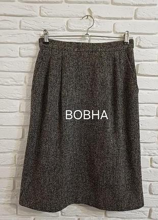 Юбка из шерсти с карманами