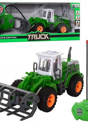 Трактор на радіокеруванні ht021 (на батар, світло., рухом.деталі, ківш, гум.колеса, у коробці