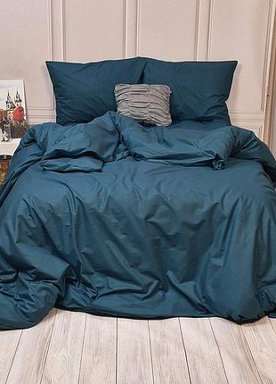 Постельное белье морская волна ранфорс meriset - семейный на резинке сімейний