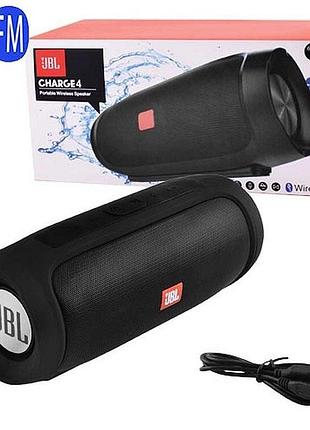 Портативний динамік charge 4 з bluetooth чорний