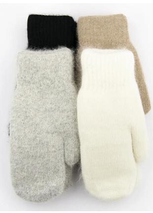 Рукавиці жіночі вовняні зимові